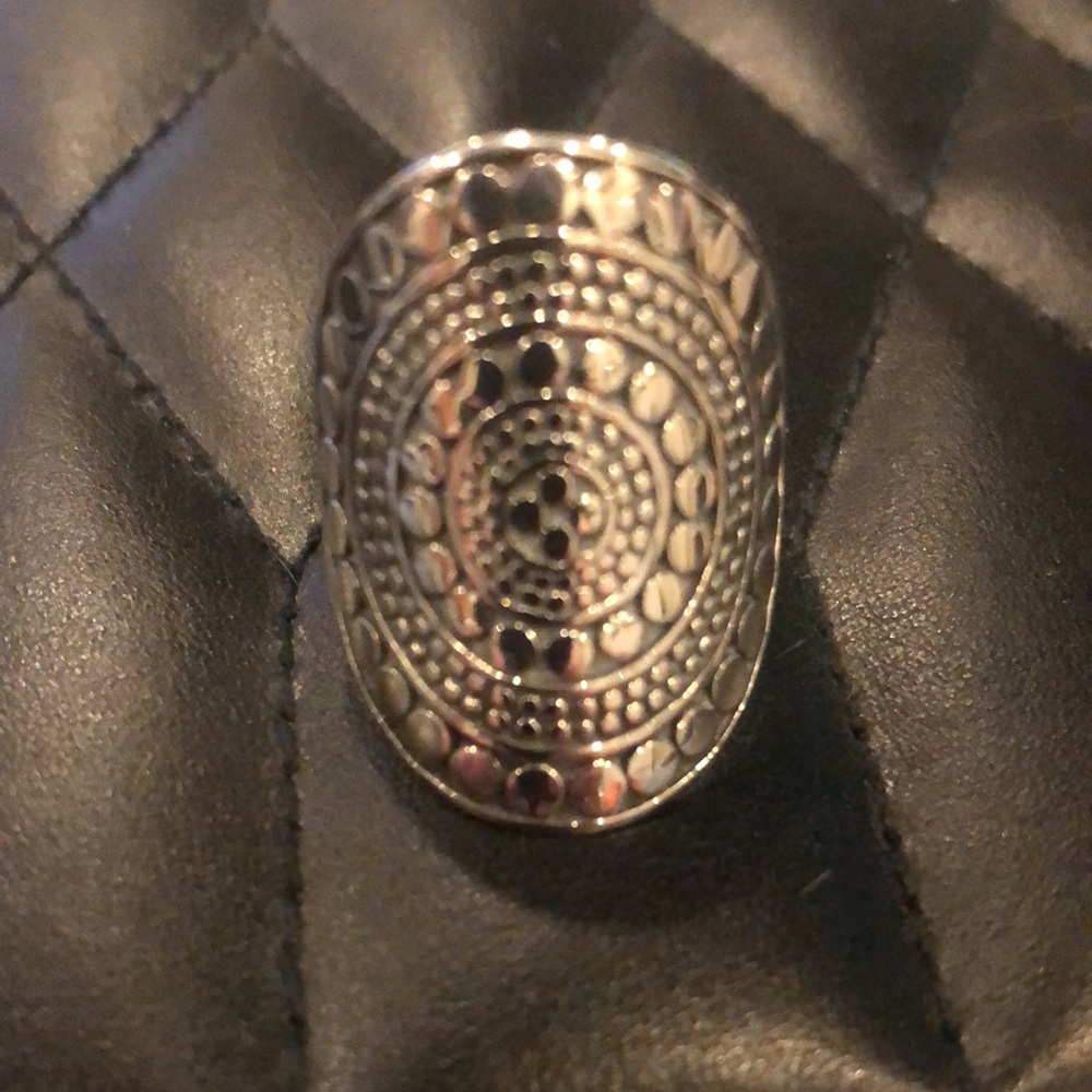 Elegant Silver Statement Ring - image 2